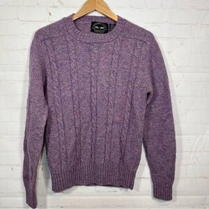 Vintage Northern Isles Sweater Womens Medium Purple Pullover New Zealand Wool